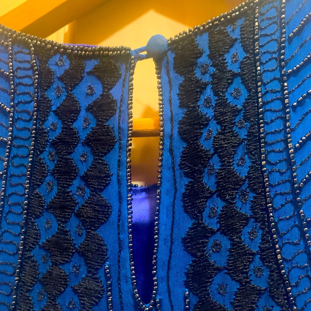 Vintage Flapper 20s Beaded Dress - Picture 2 of 5